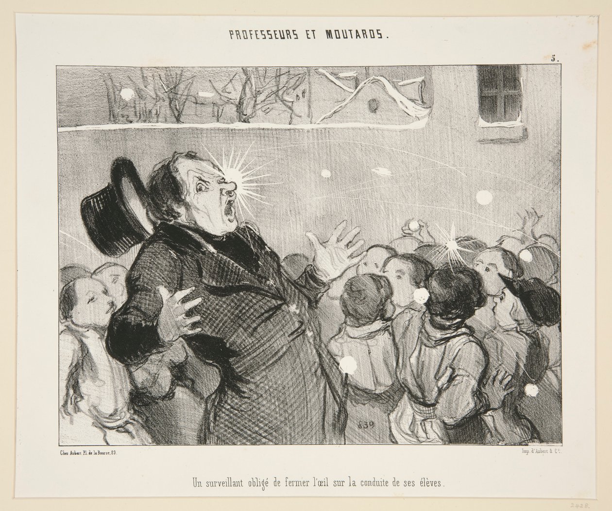 En vejleder forpligter af Honoré Daumier