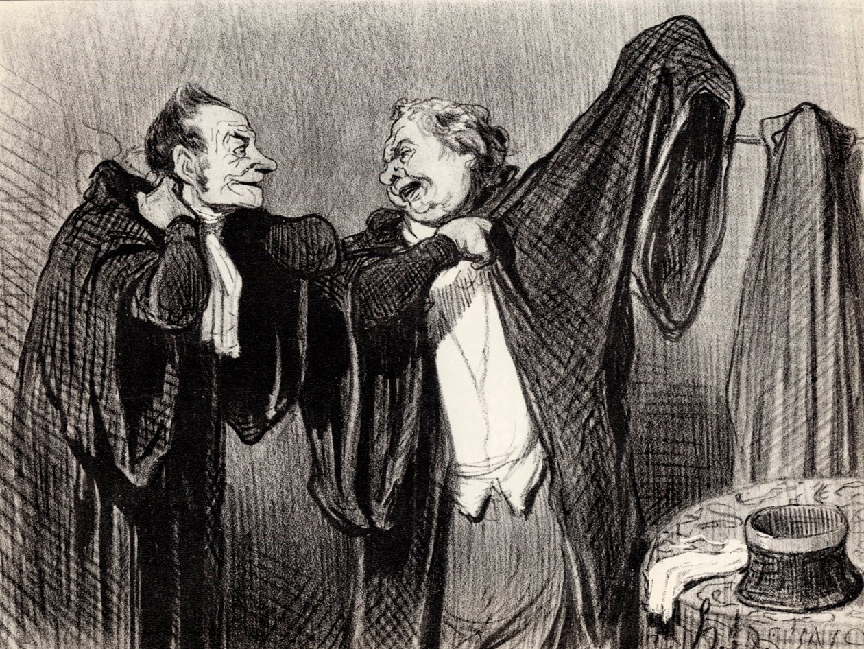 Under kolleger, 1845-1848. af Honoré Daumier