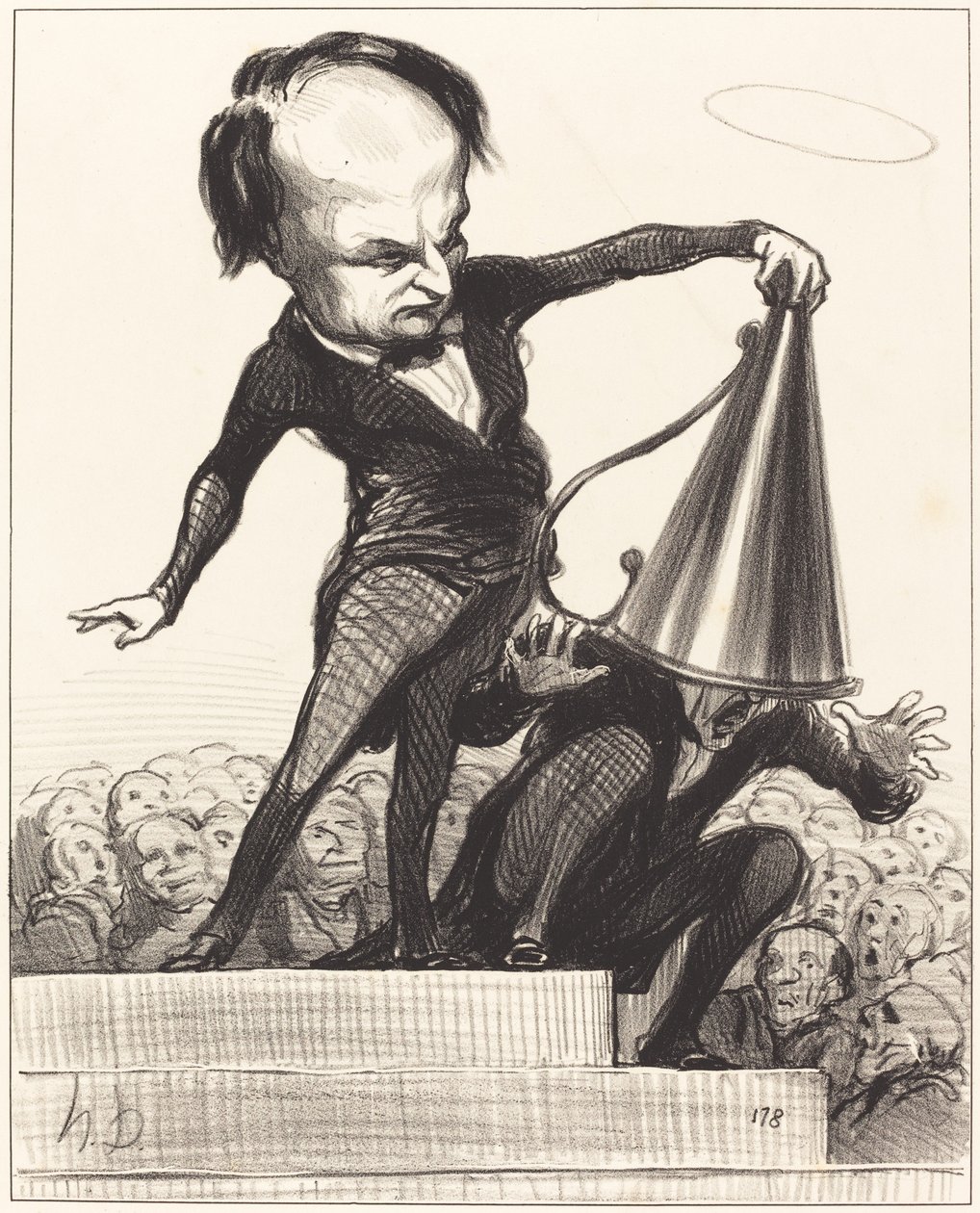 Den ene herlighed slukker den anden af Honoré Daumier