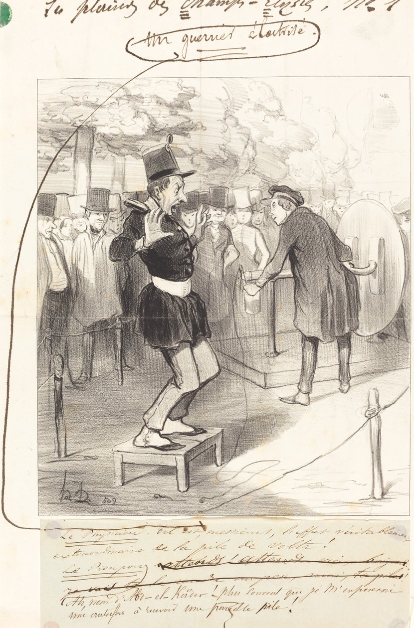 En elektrificeret kriger af Honoré Daumier