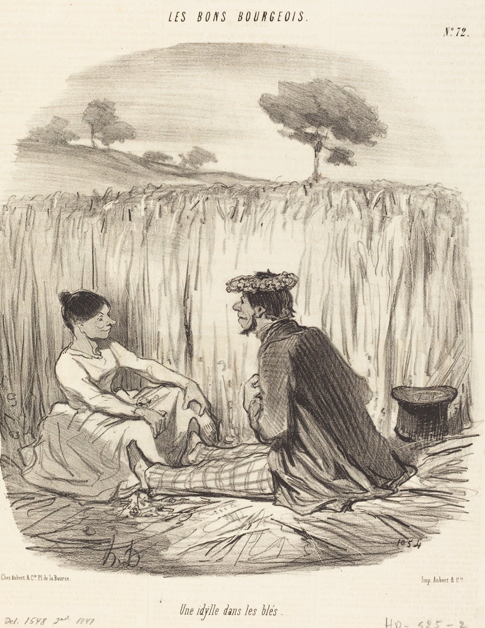 En idyl i hveden af Honoré Daumier
