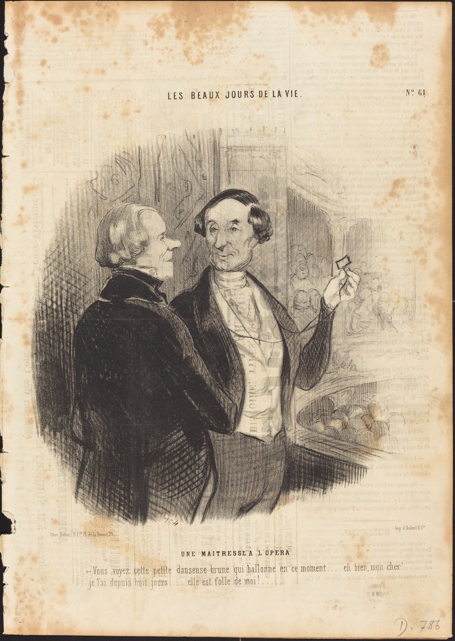 En elskerinde i Operaen af Honoré Daumier