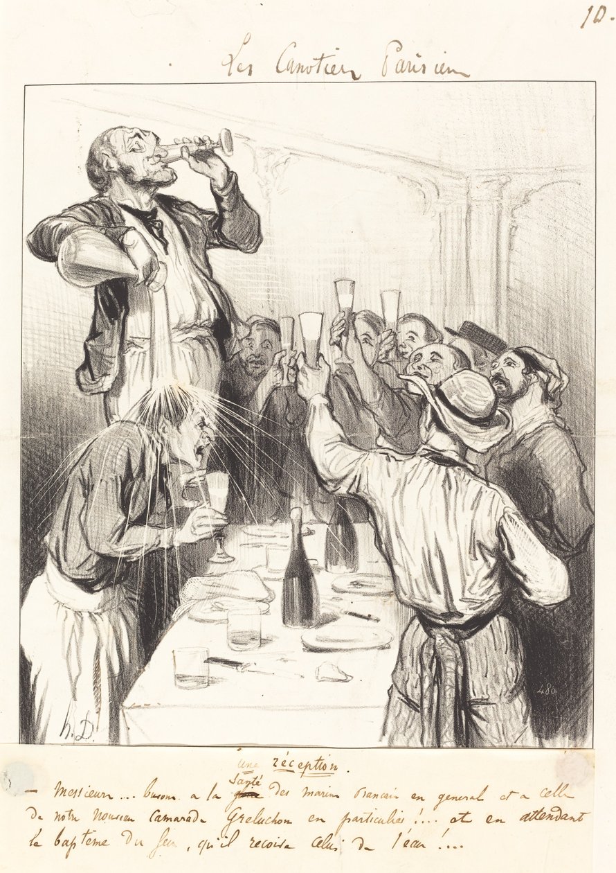 En reception af Honoré Daumier