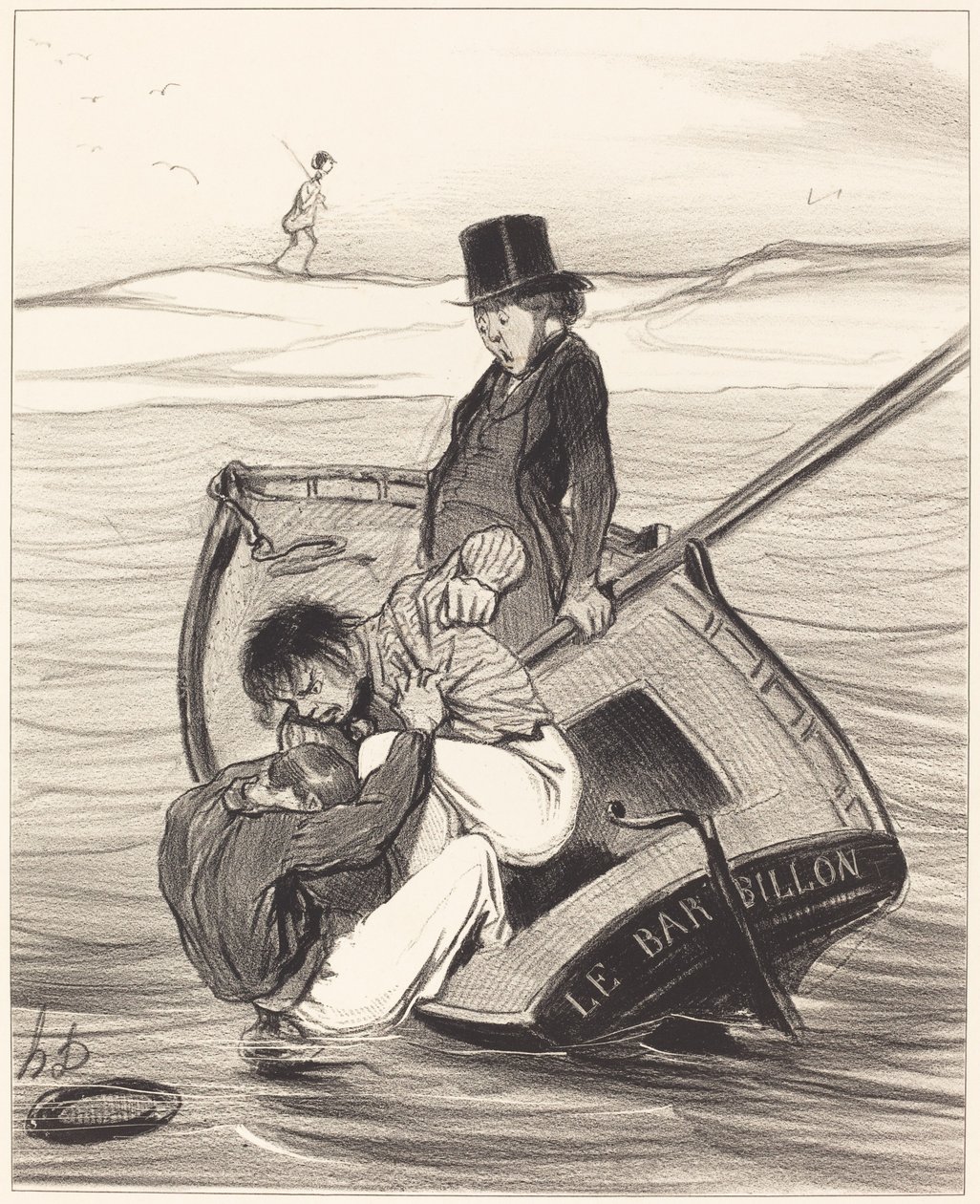 Et oprør om bord af Honoré Daumier