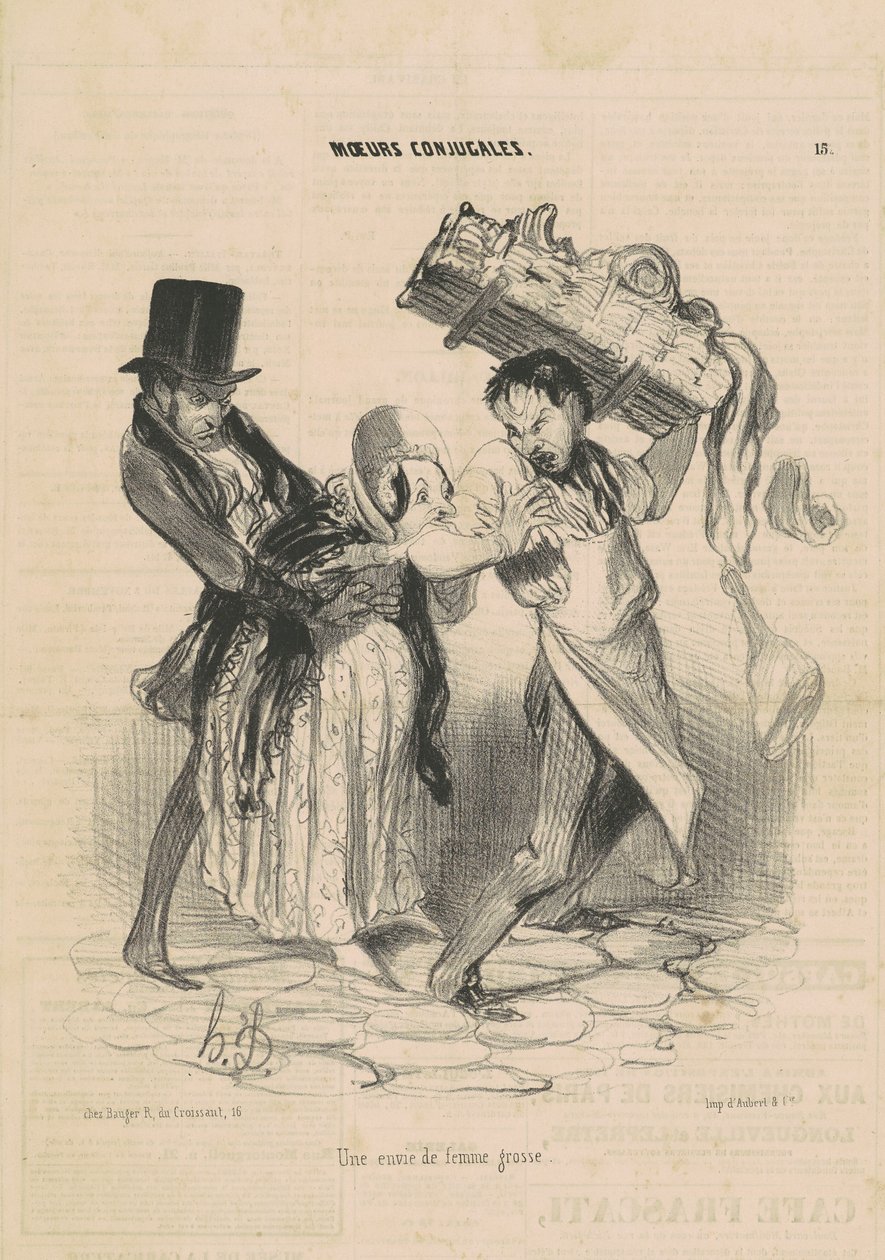 Et ønske om en tyk kvinde af Honoré Daumier