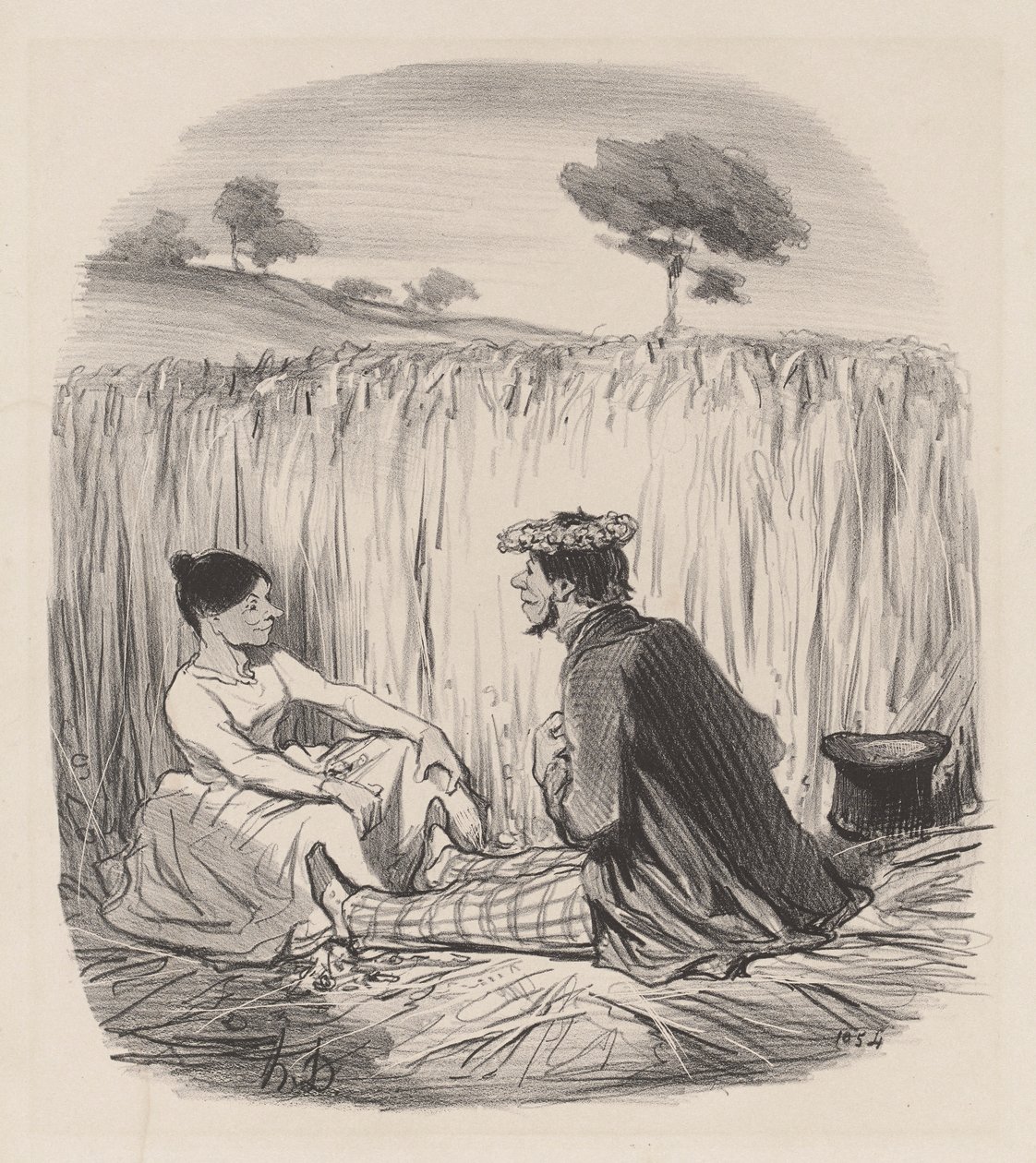 En idyl i hveden af Honoré Daumier