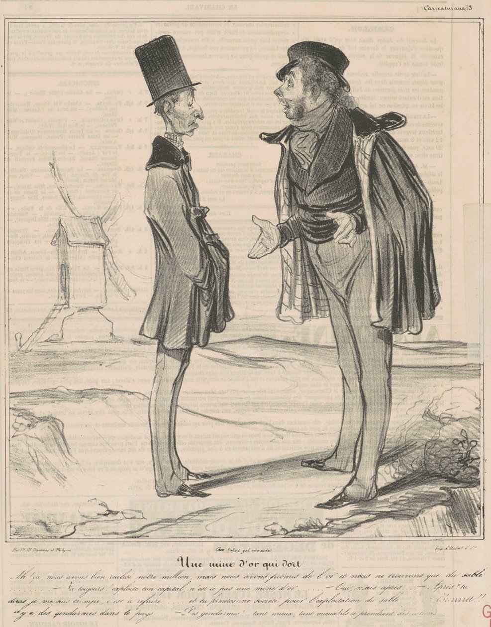 En slumrende guldgrube af Honoré Daumier