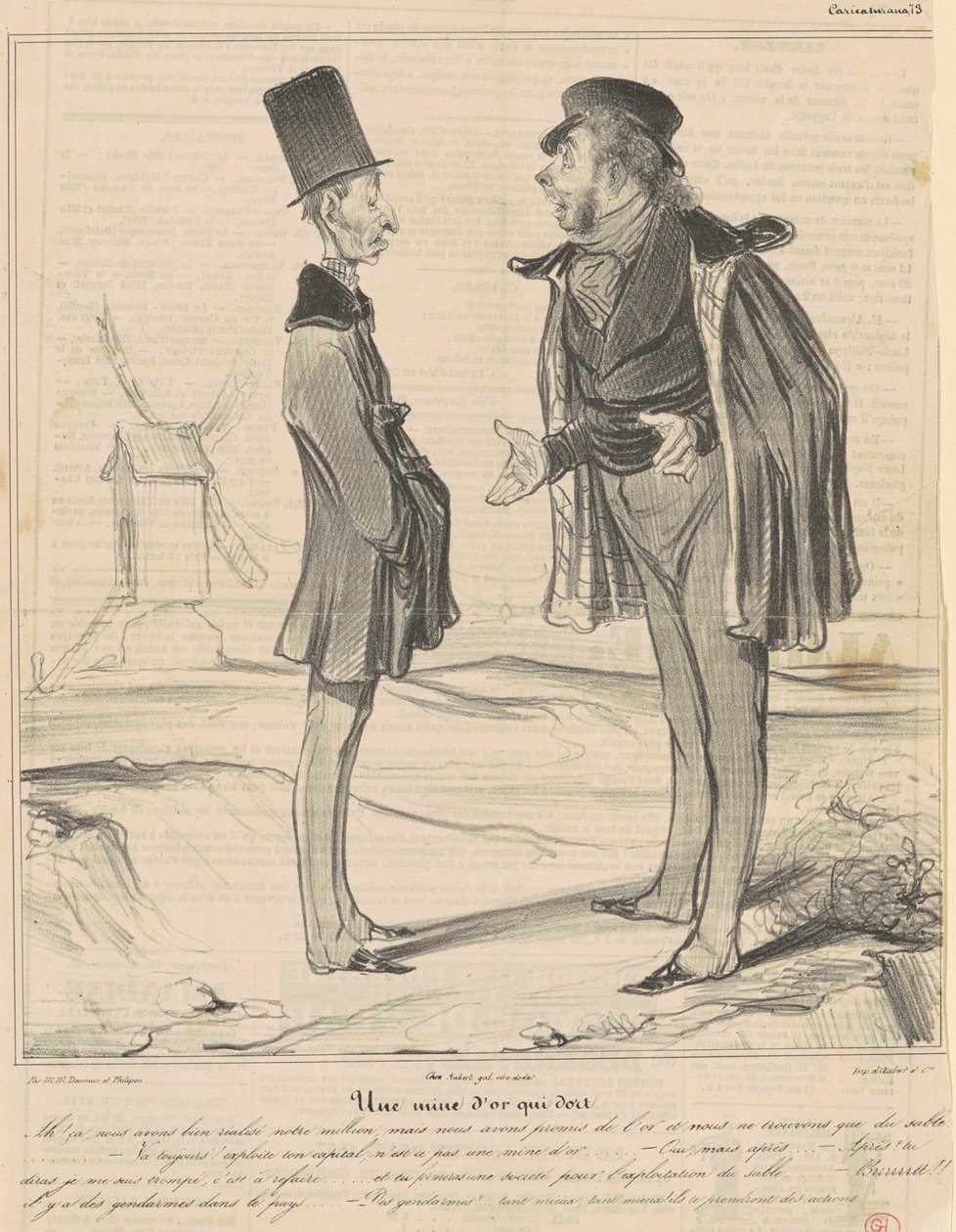 En slumrende guldgrube af Honoré Daumier
