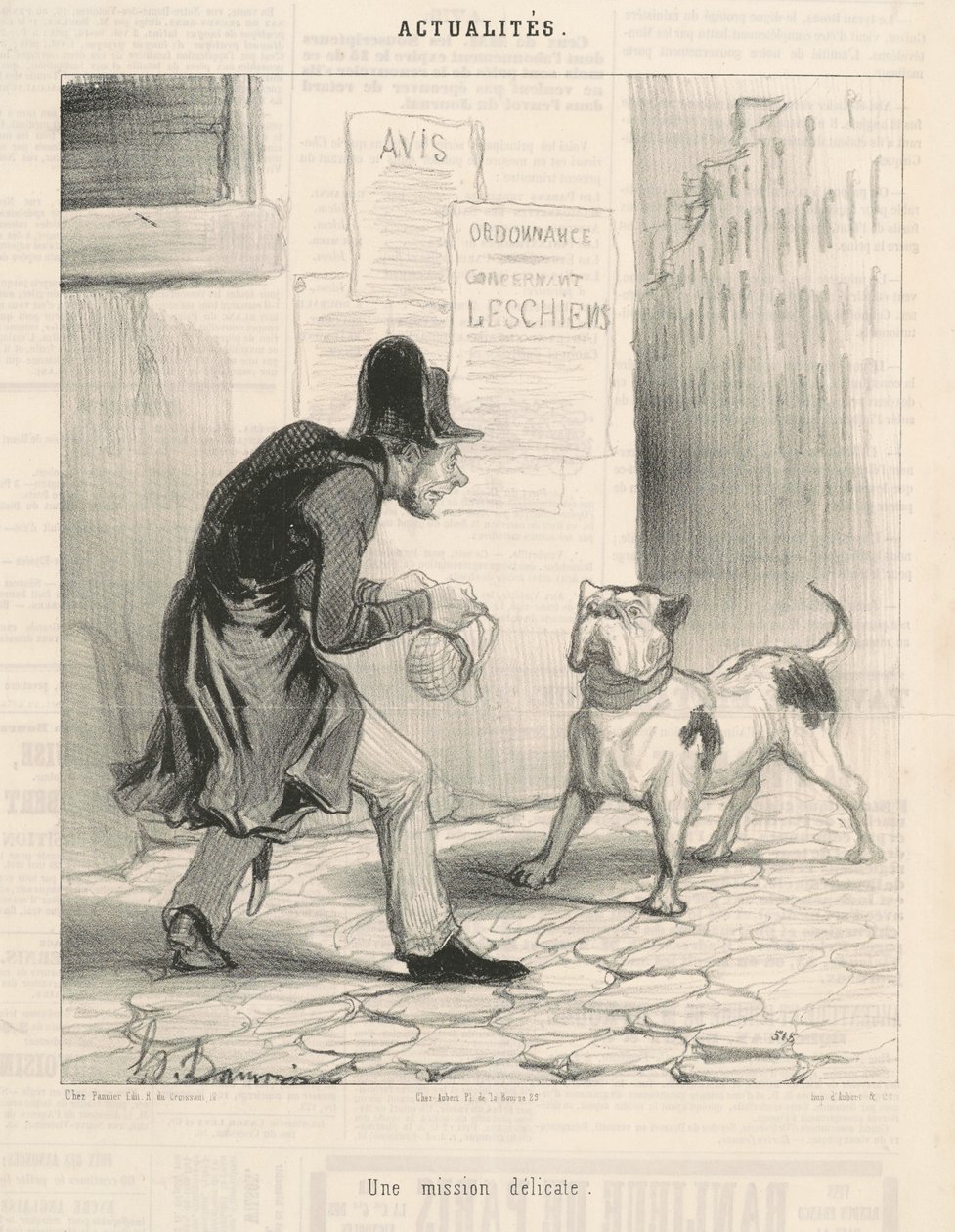 En delikat mission af Honoré Daumier