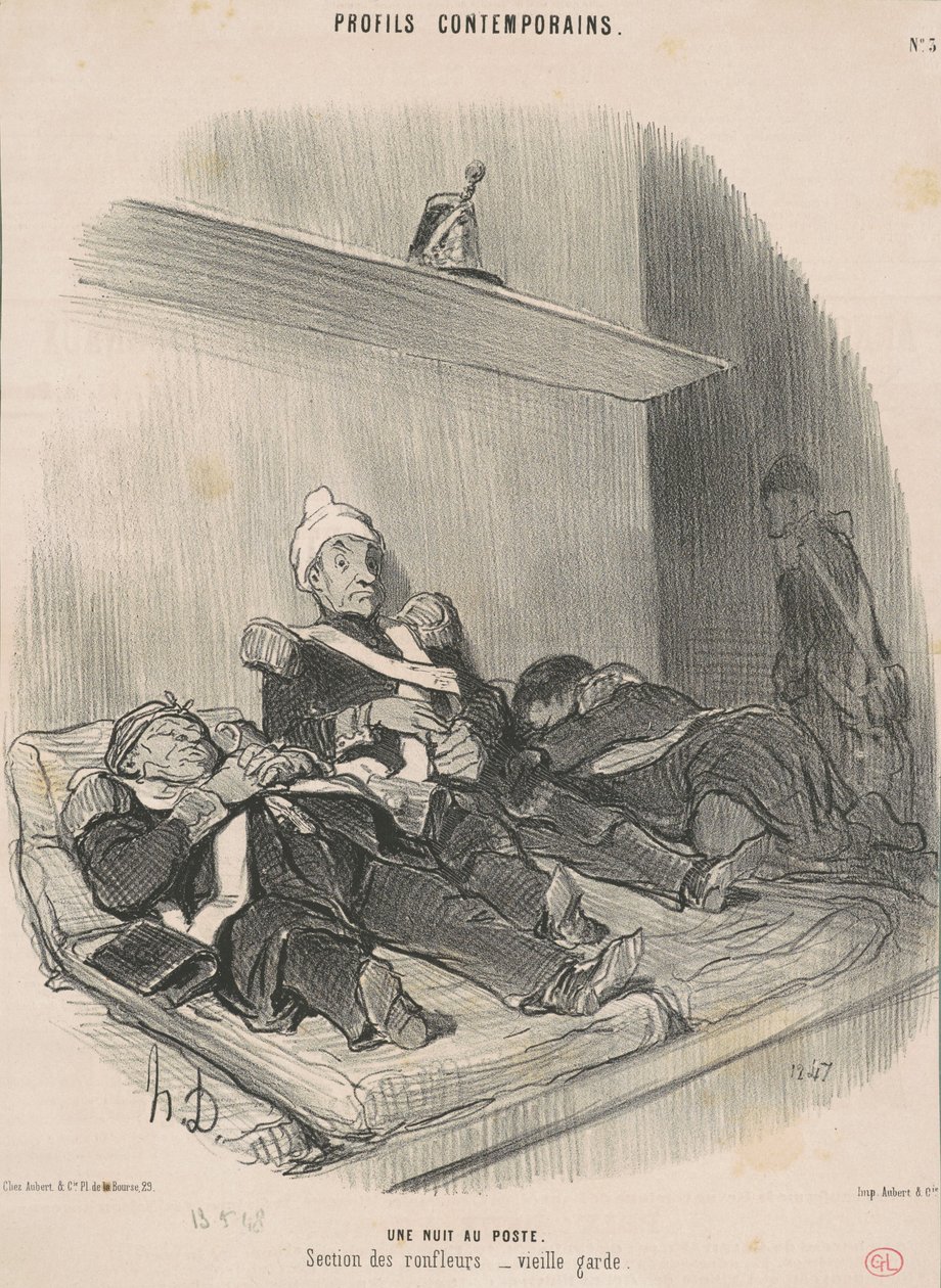 En nat på posten af Honoré Daumier