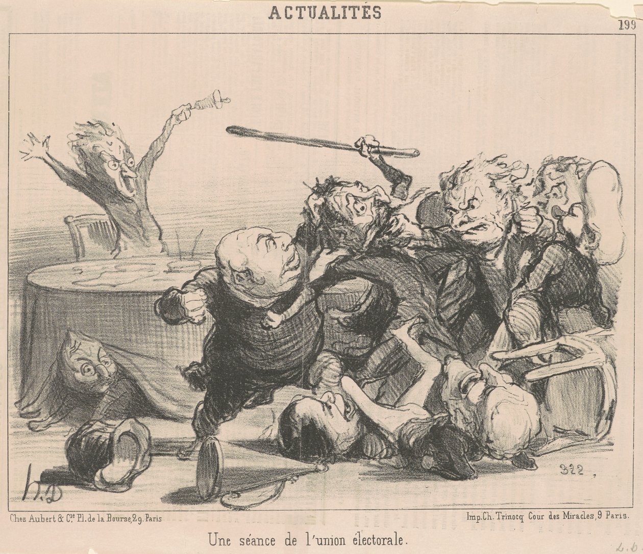 En samling i valgforbundet af Honoré Daumier