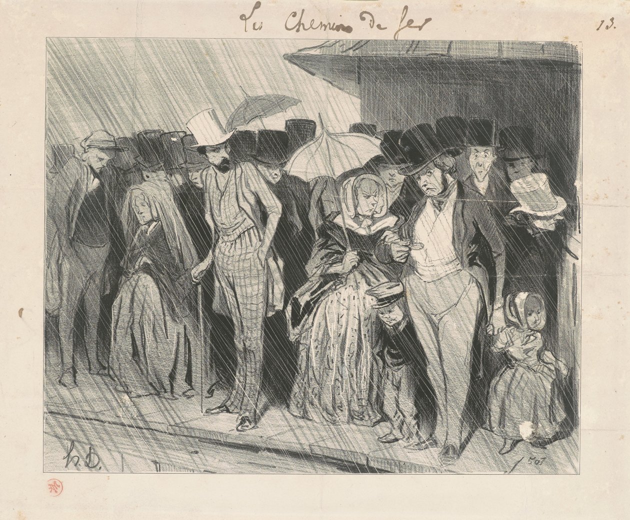 En uendelig for lang station af Honoré Daumier
