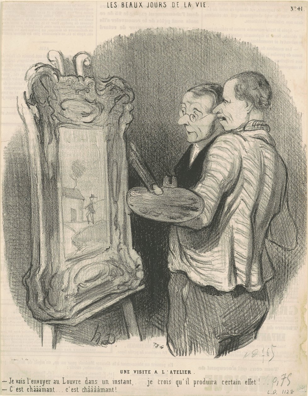 Et besøg på værkstedet af Honoré Daumier