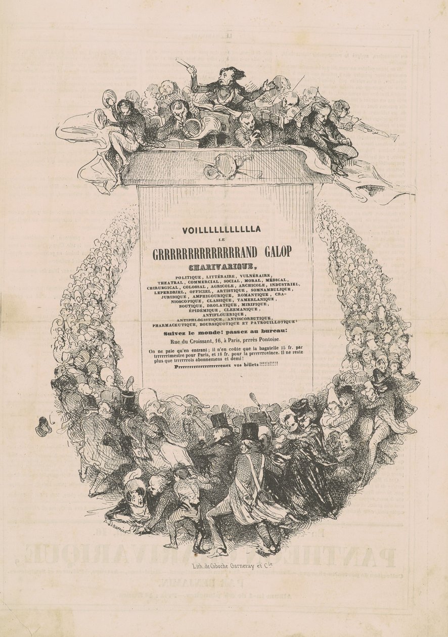 VOILLLLLLLLLLLA LE GRRRRRRRRRRRRRRAND galop charivarique af Honoré Daumier