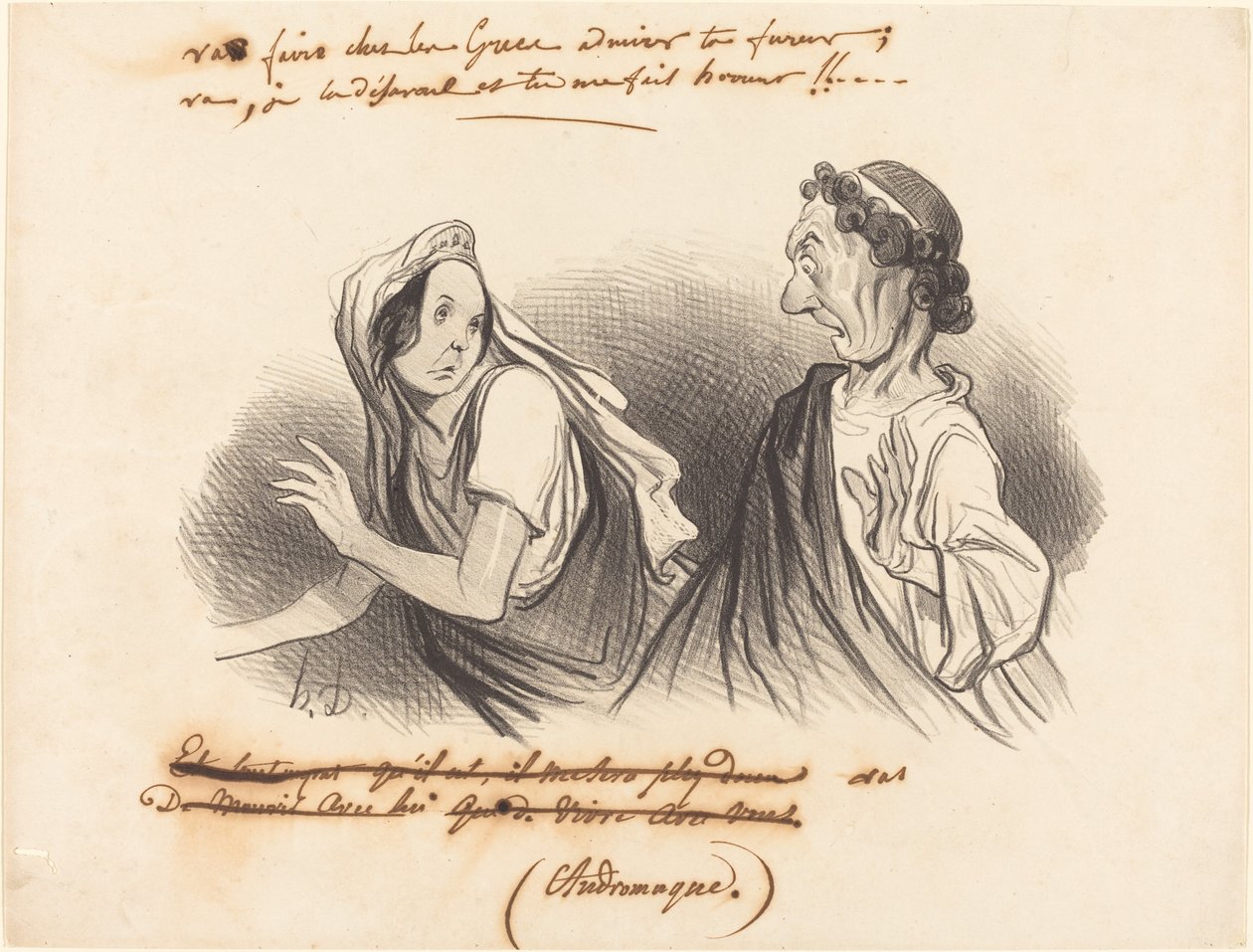Gå og gør... beundre din vrede... af Honoré Daumier