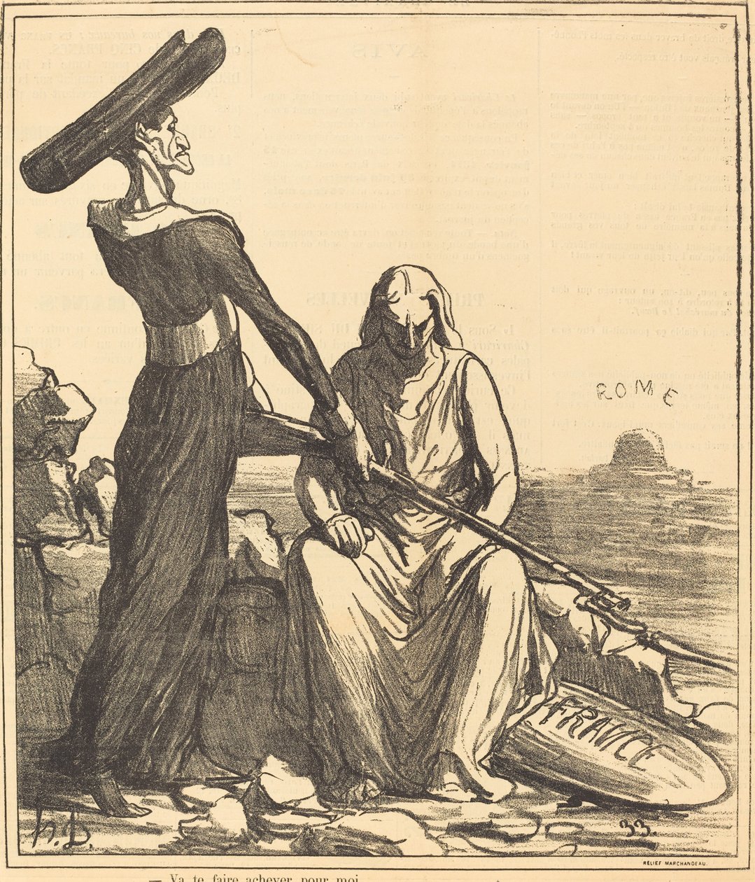 Vil afslutte dig for mig af Honoré Daumier