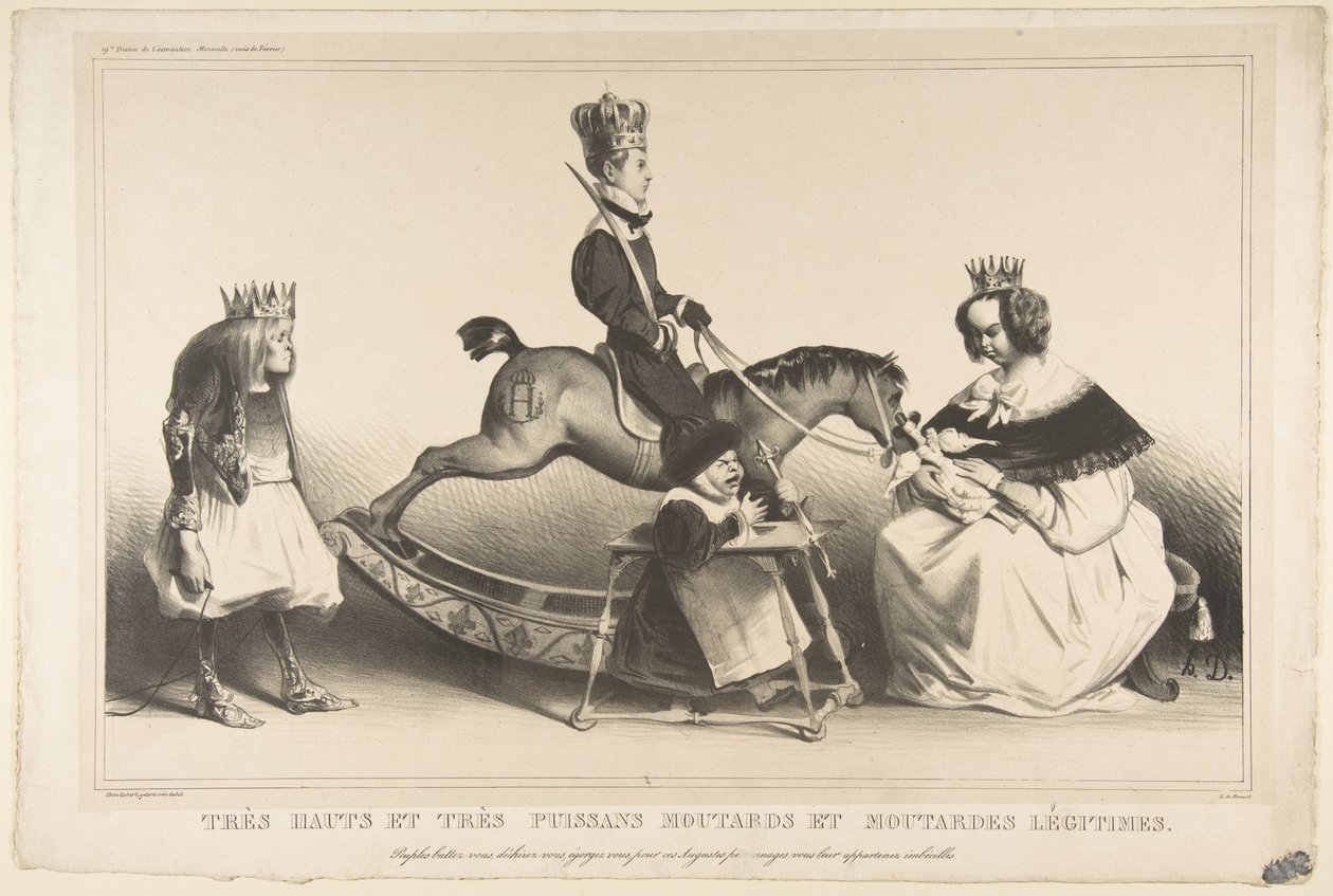 Meget hovmodige og meget mægtige legitimistiske møgunger, februar 1834. af Honoré Daumier