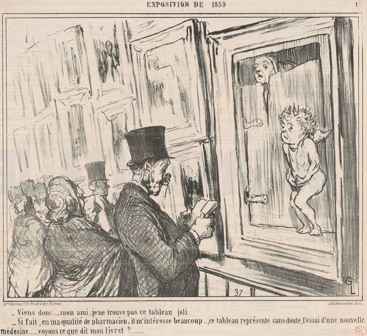 Kom så..., min ven, jeg kan ikke finde... af Honoré Daumier