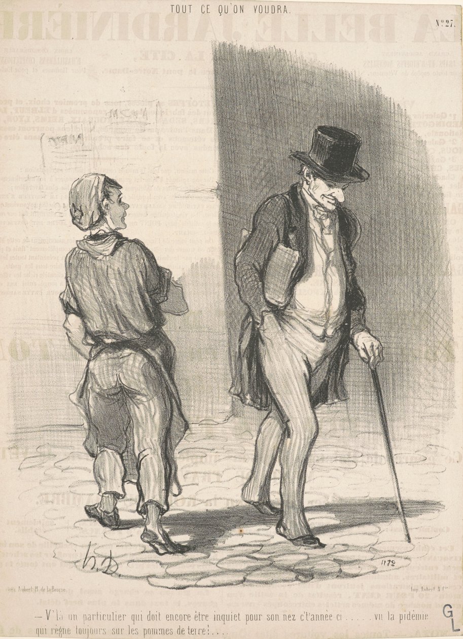 Her er en person, der må være bekymret... af Honoré Daumier