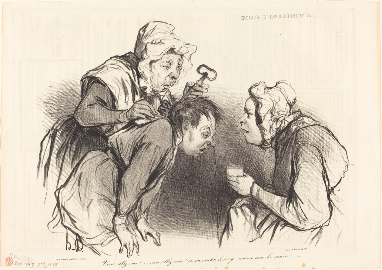 Du vil se!... det vil stoppe blodet... af Honoré Daumier