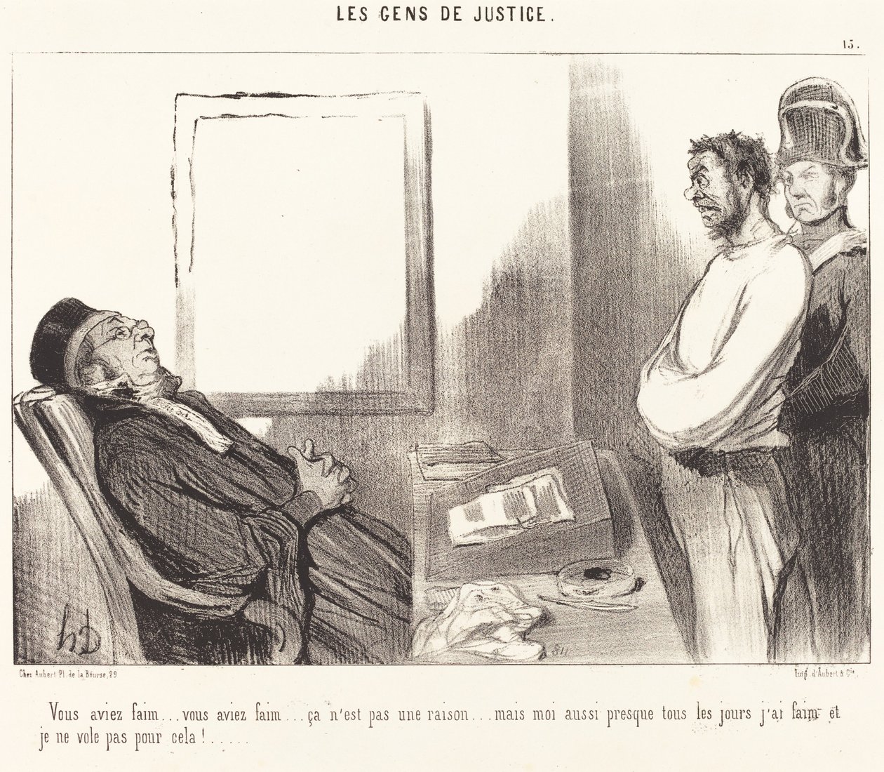 Du var sulten... det er ingen grund... af Honoré Daumier