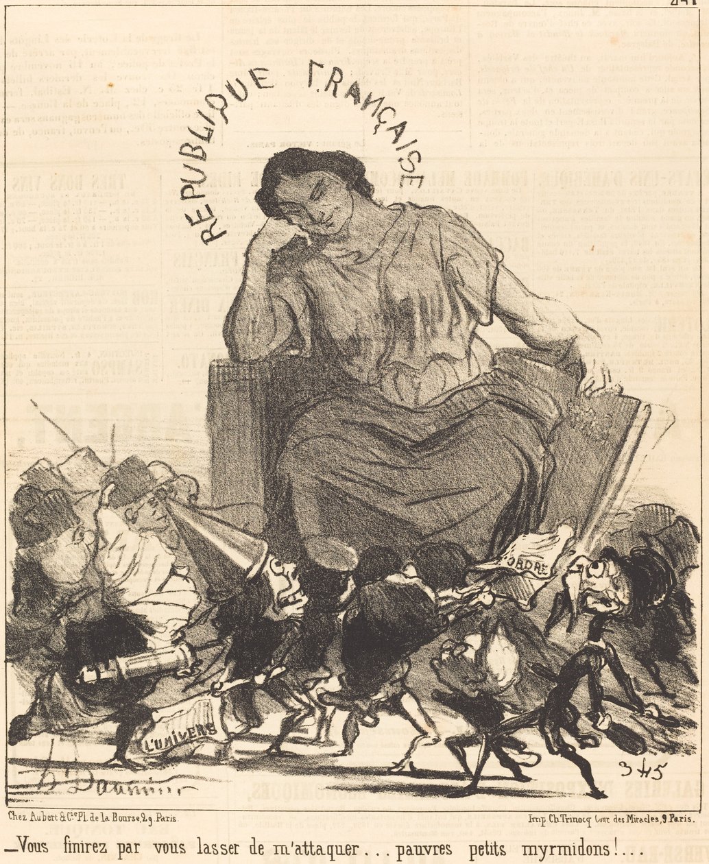 Til sidst bliver du træt af at angribe mig... af Honoré Daumier