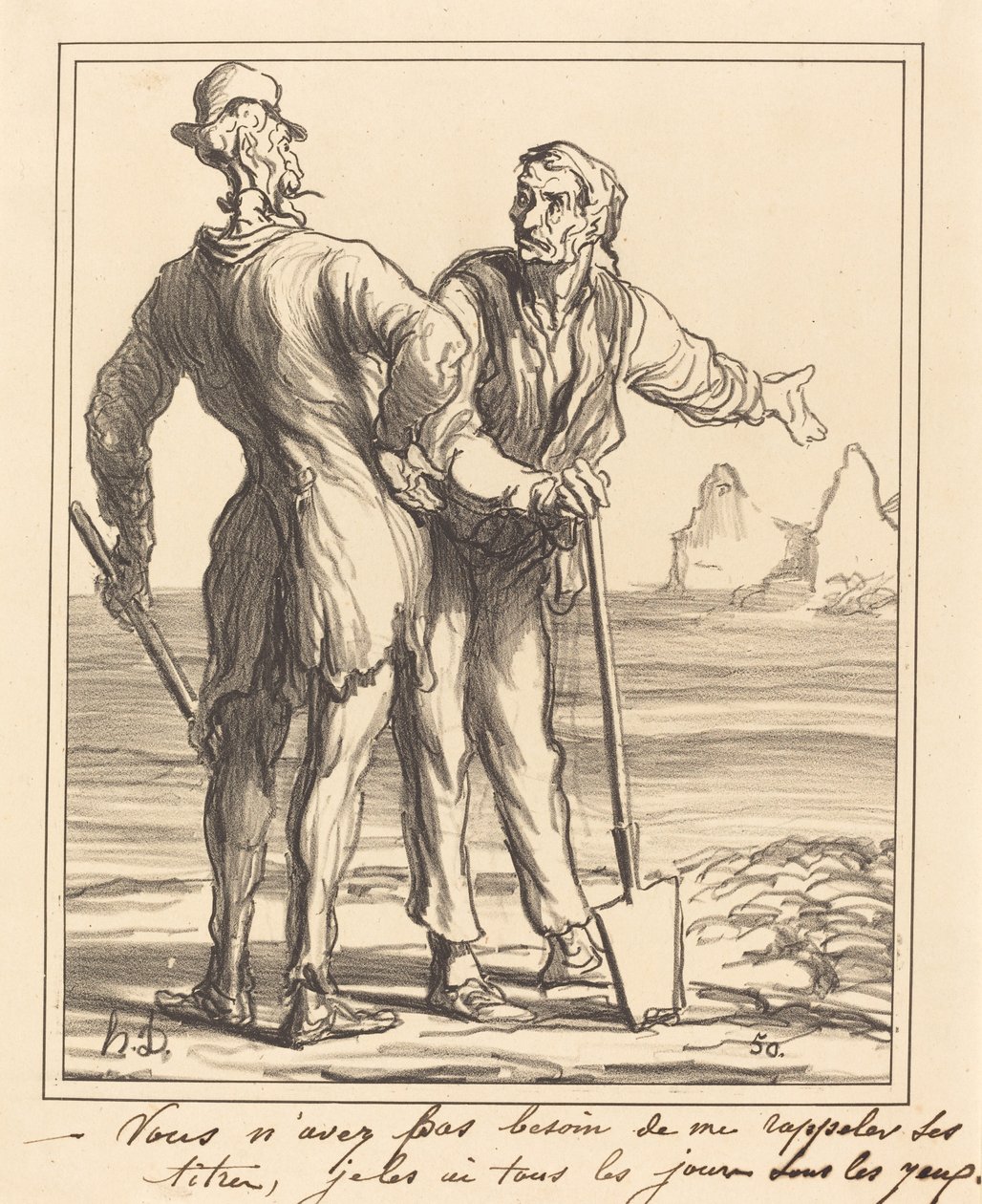 Du behøver ikke minde mig om hans titler... af Honoré Daumier