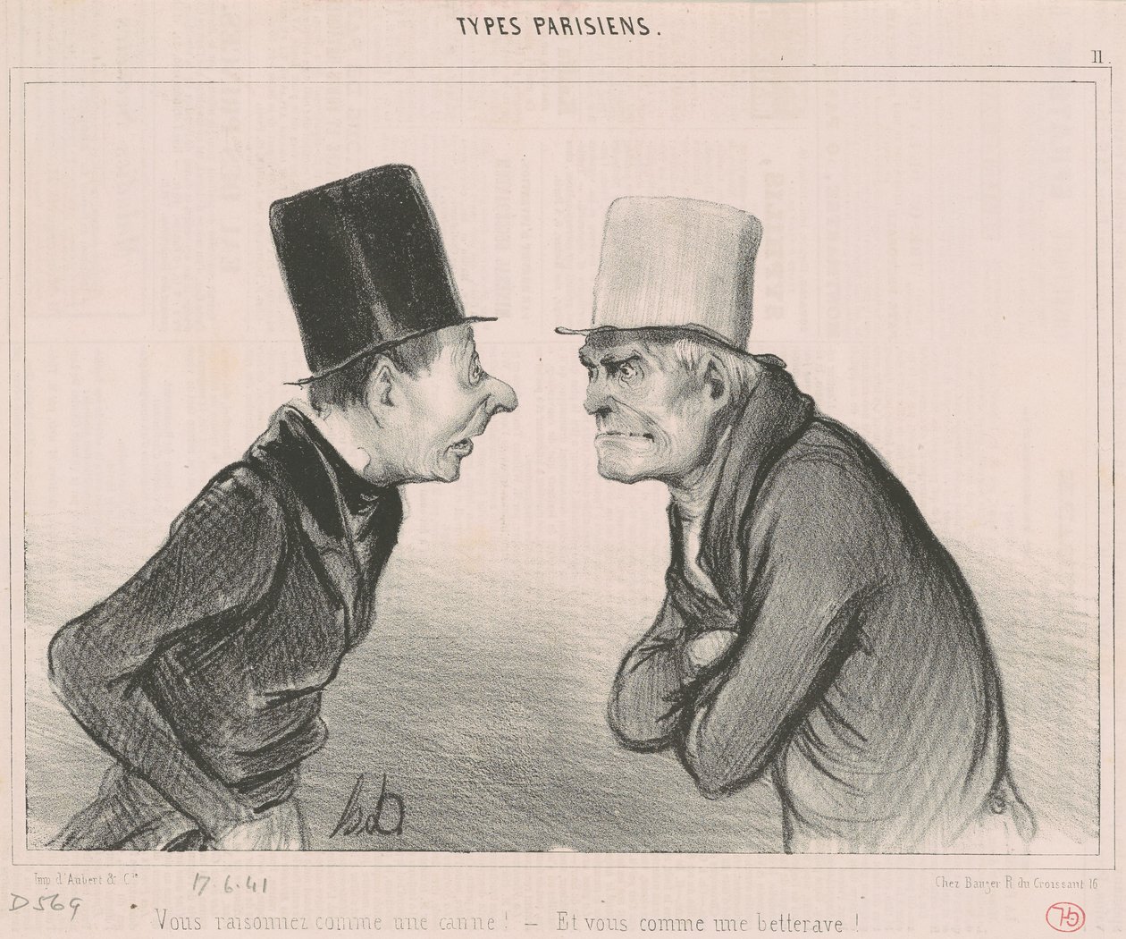 Du ræsonnerer som en stok! af Honoré Daumier