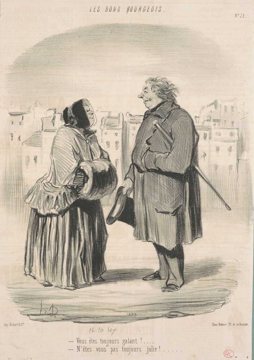 Du er altid galant! ... af Honoré Daumier