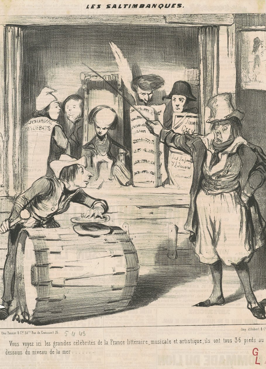 Du ser her de store berømtheder... af Honoré Daumier