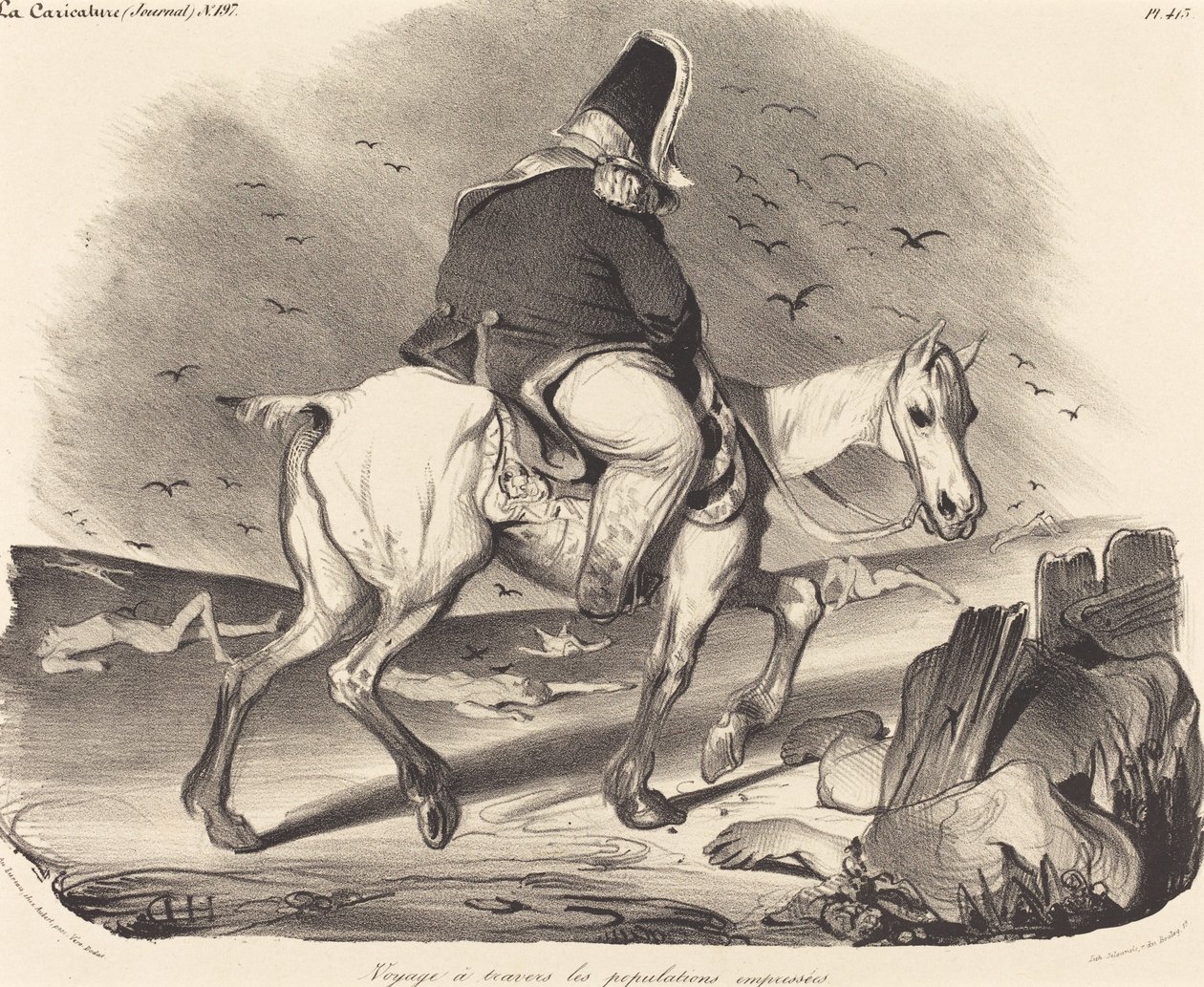 Rejs gennem travle befolkninger af Honoré Daumier