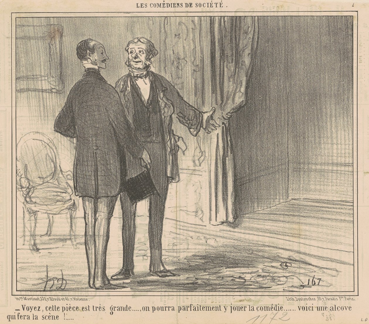 Se, dette rum er meget stort... af Honoré Daumier
