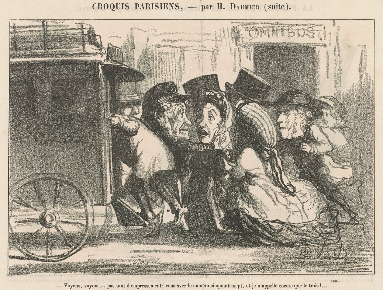 Lad os se... ikke så ivrig... af Honoré Daumier