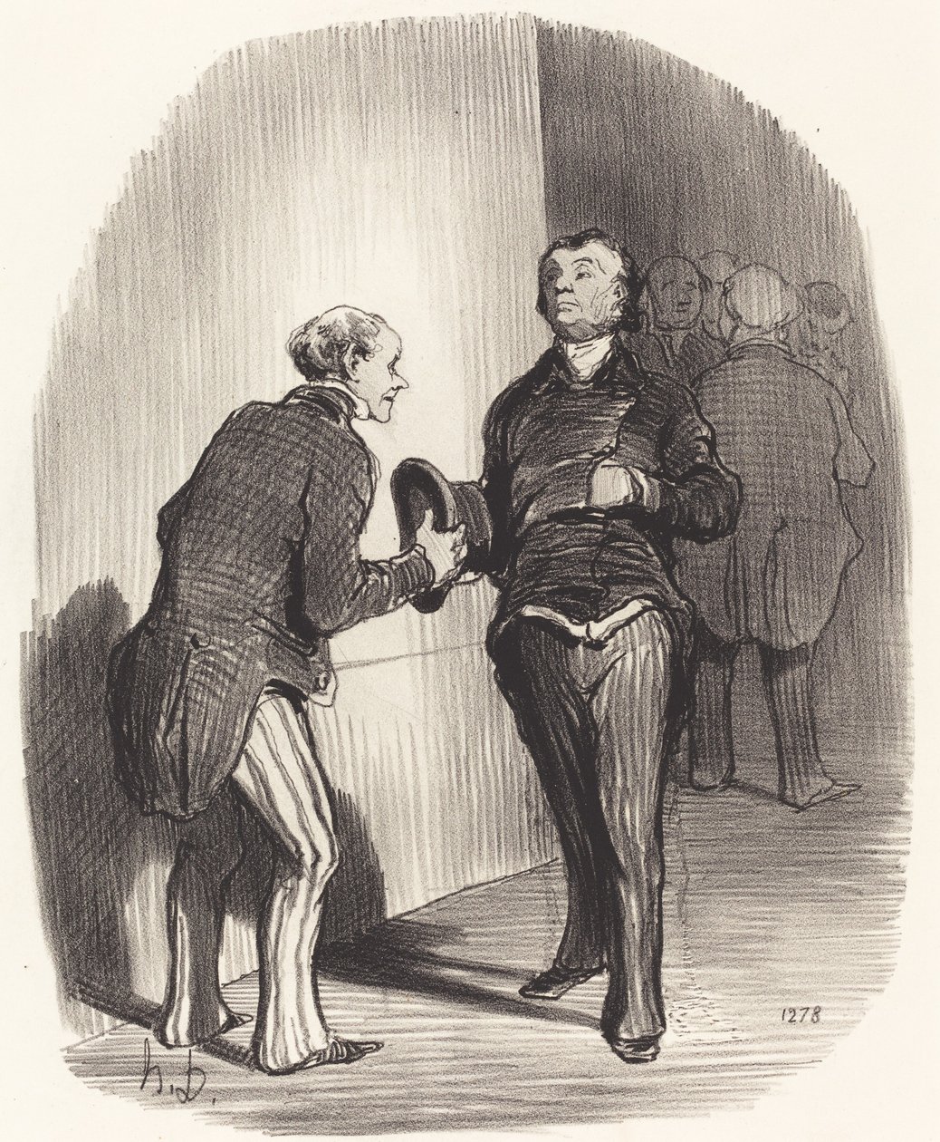 Udsigt over et ministerielt forkammer... af Honoré Daumier