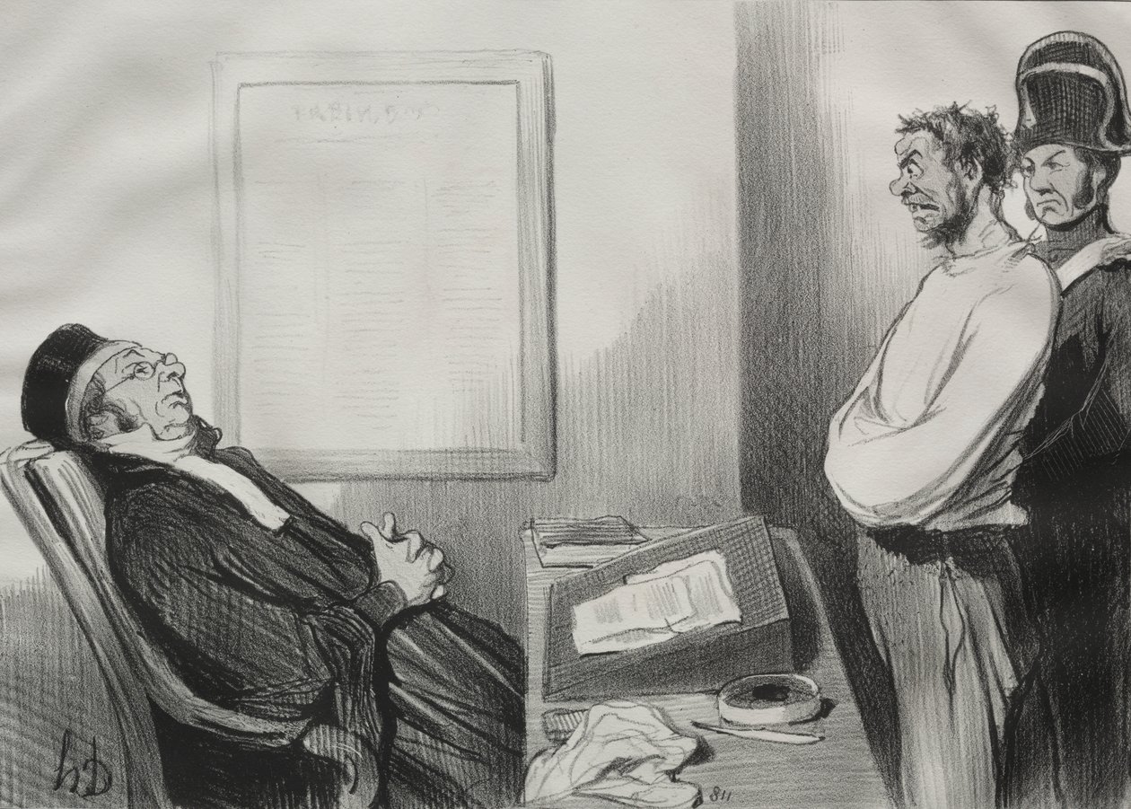 Du var sulten...Det er ikke en grund... af Honoré Daumier