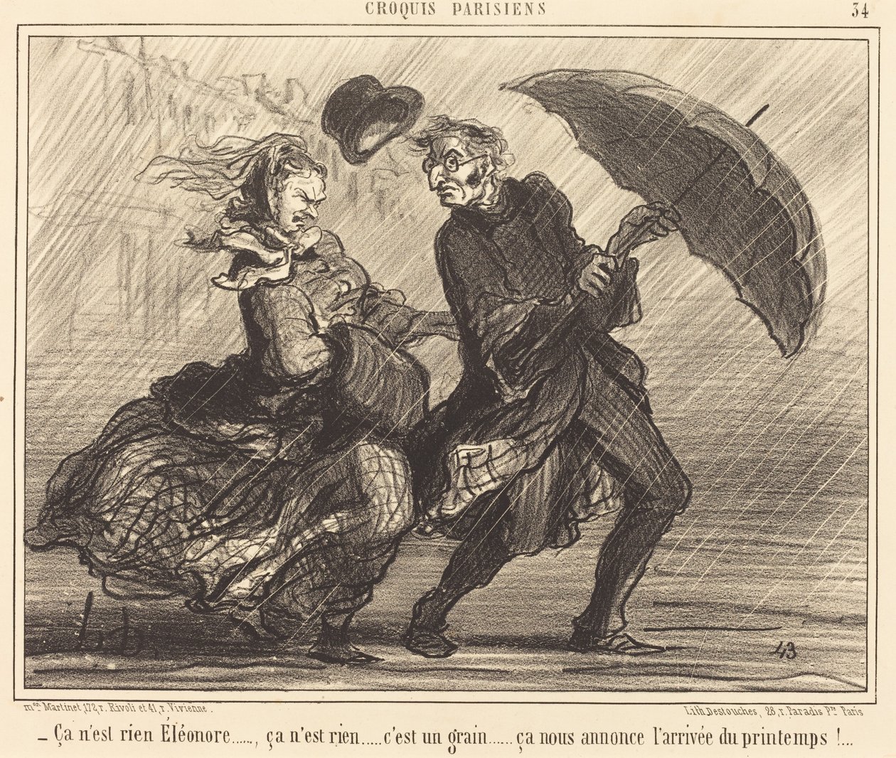 det er ingenting Éléonore...det er ingenting... af Honoré Daumier