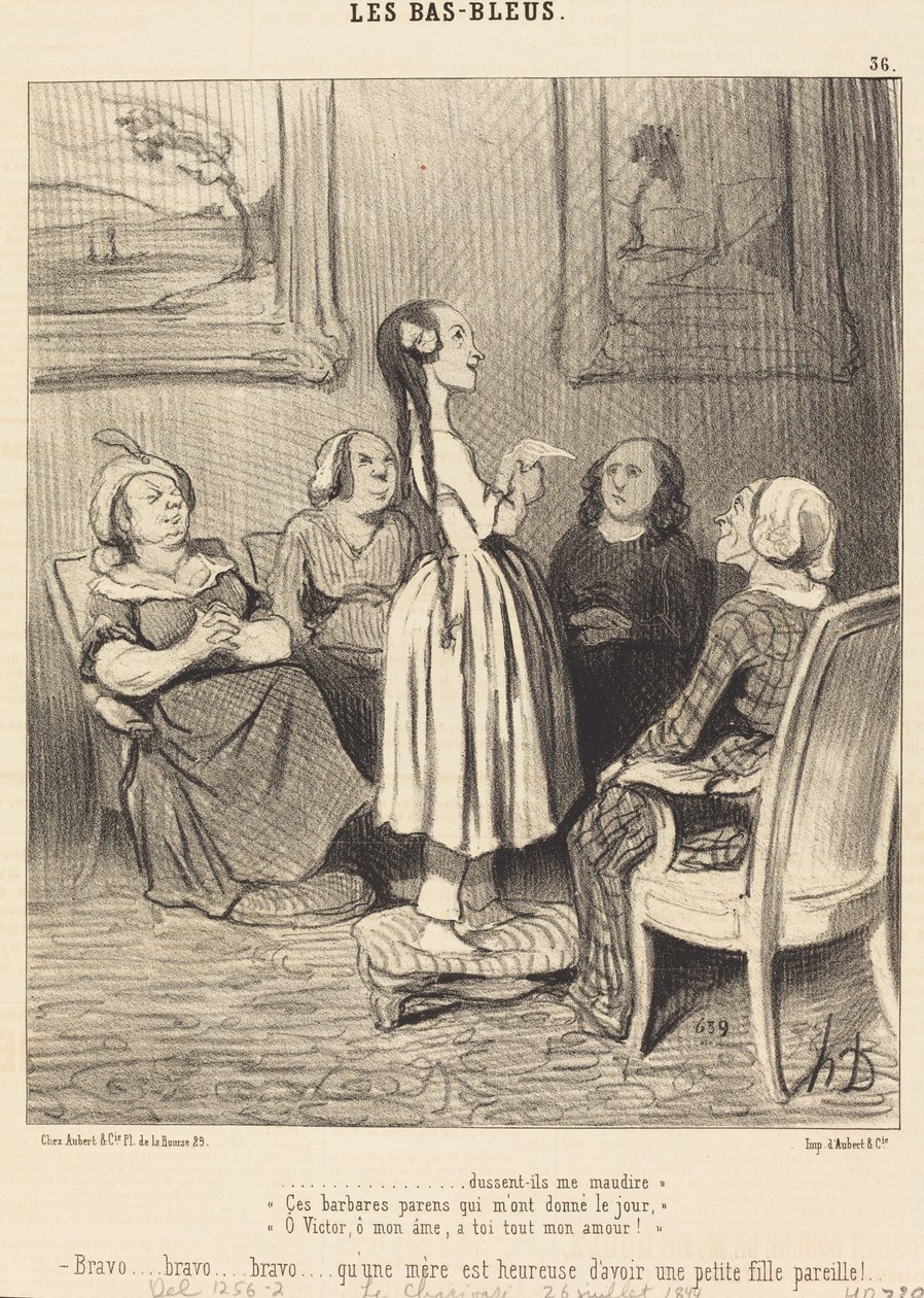 ...selvom de forbander mig. Disse barbariske slægtninge... af Honoré Daumier