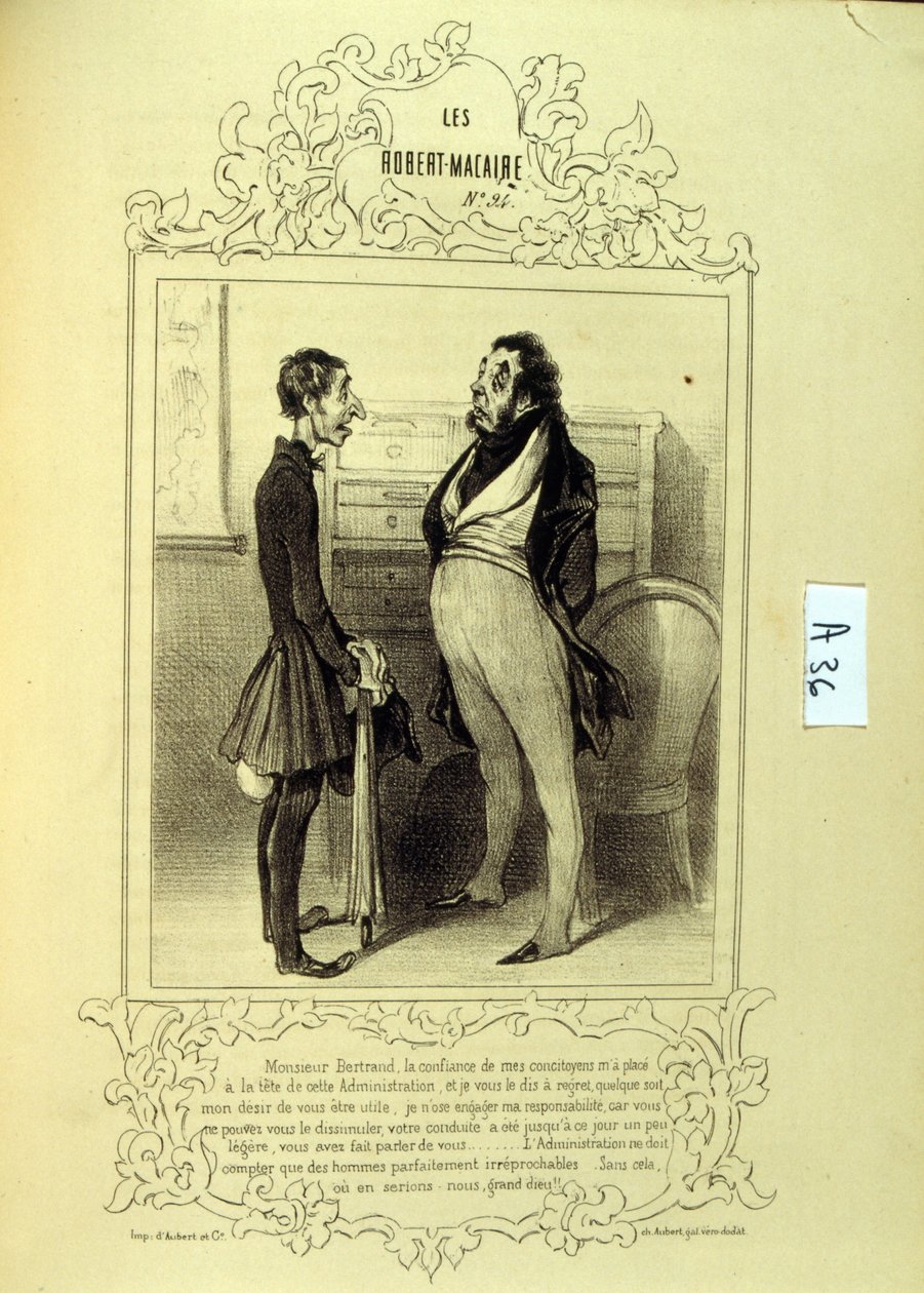 illustrationer om ideer og legender Philipon under titlen Les Cent og Robert Macaire af Honoré Daumier