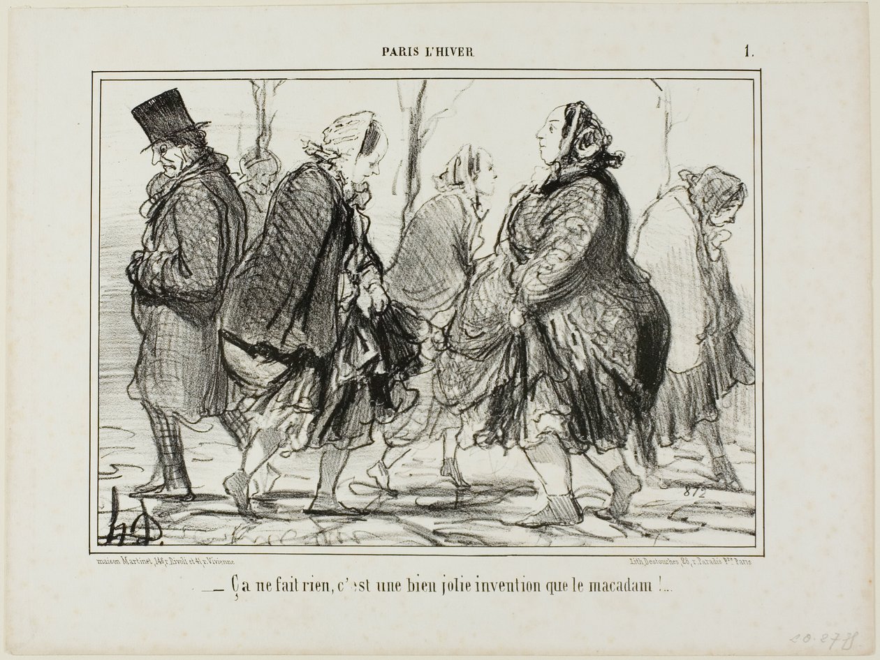 "- Det er helt i orden ... er asfalt ikke en vidunderlig opfindelse", plade 1 fra Paris L