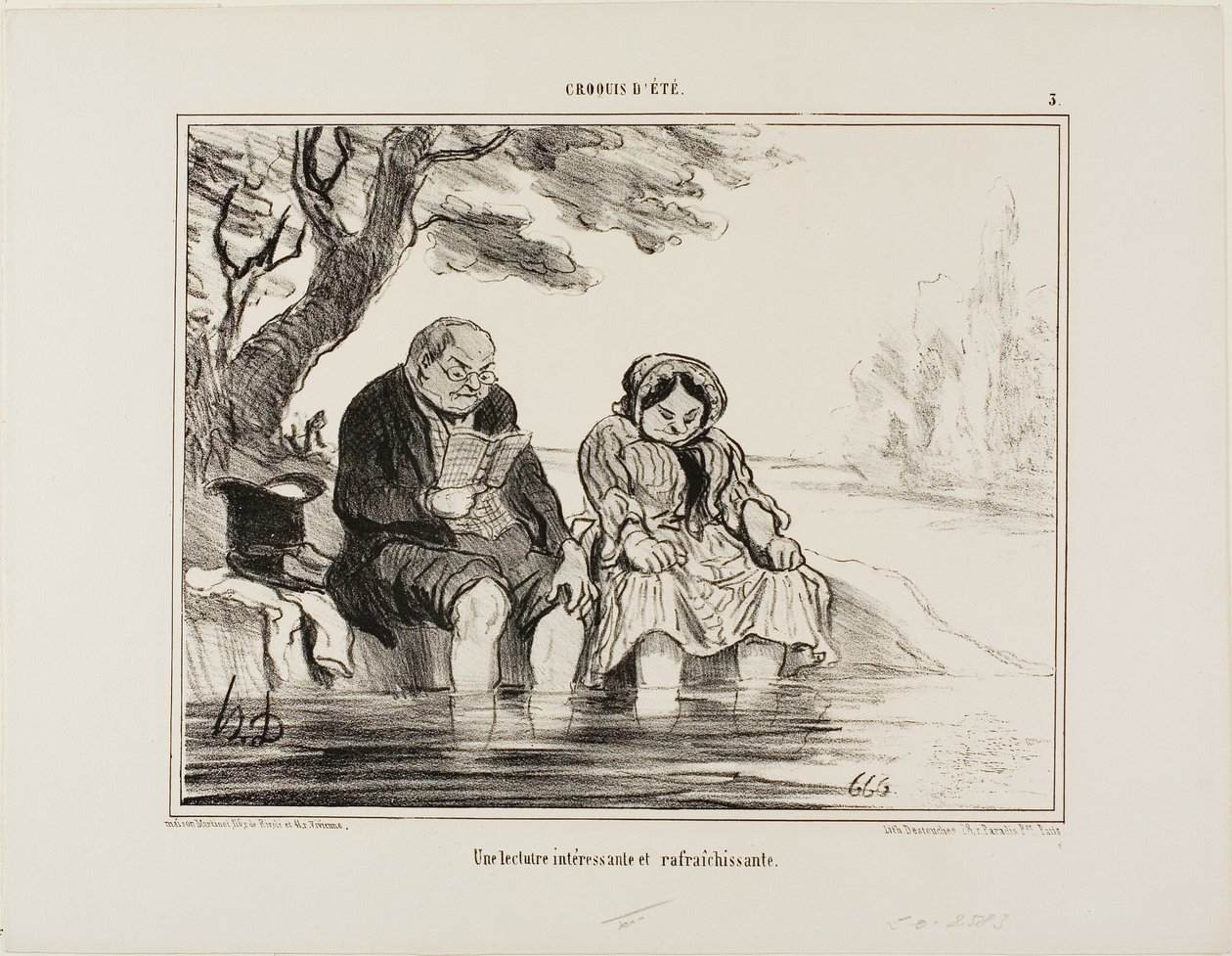 En interessant og forfriskende læsning, plade 3 fra Croquis D