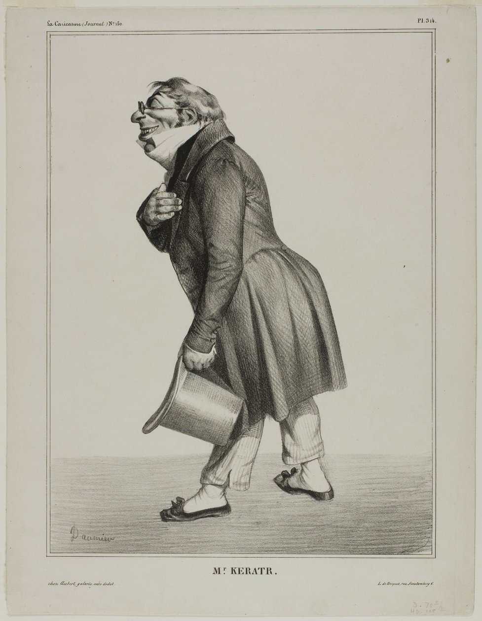 Auguste-Hilarion, greve af Kératry af Honoré Victorin Daumier