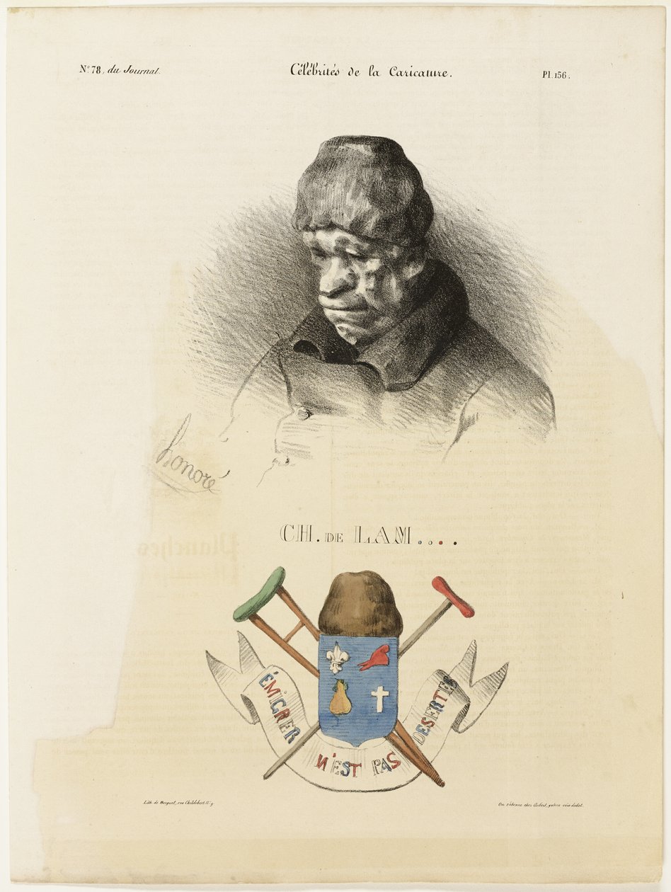 Ch. De Lam...., planche 156 fra Famous Cartoonists af Honoré Victorin Daumier