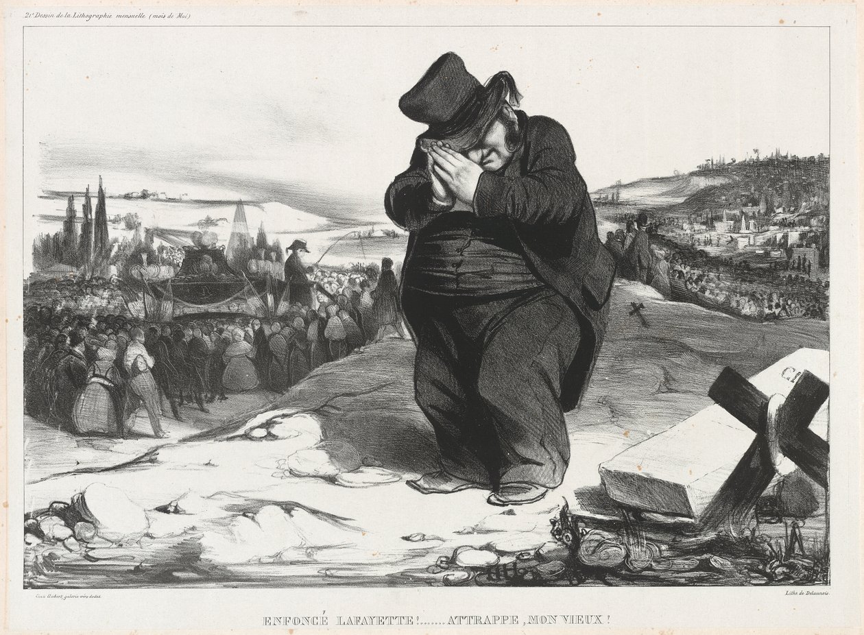 Knust Lafayette!... Fanget, gamle ven, planche 22 fra L