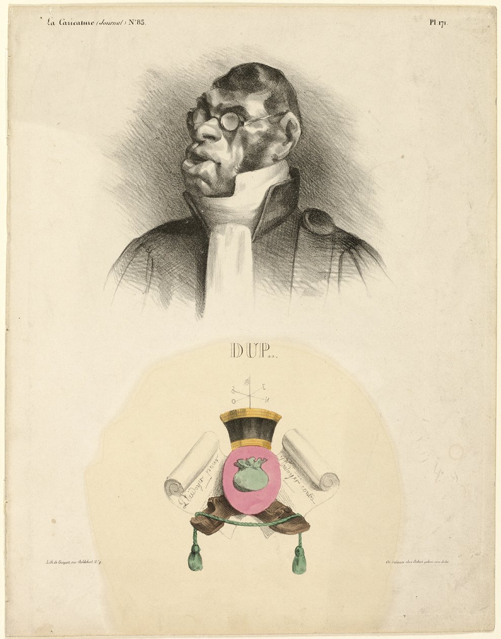 DUP..., plade 171 fra Cartooning Celebrities af Honoré Victorin Daumier