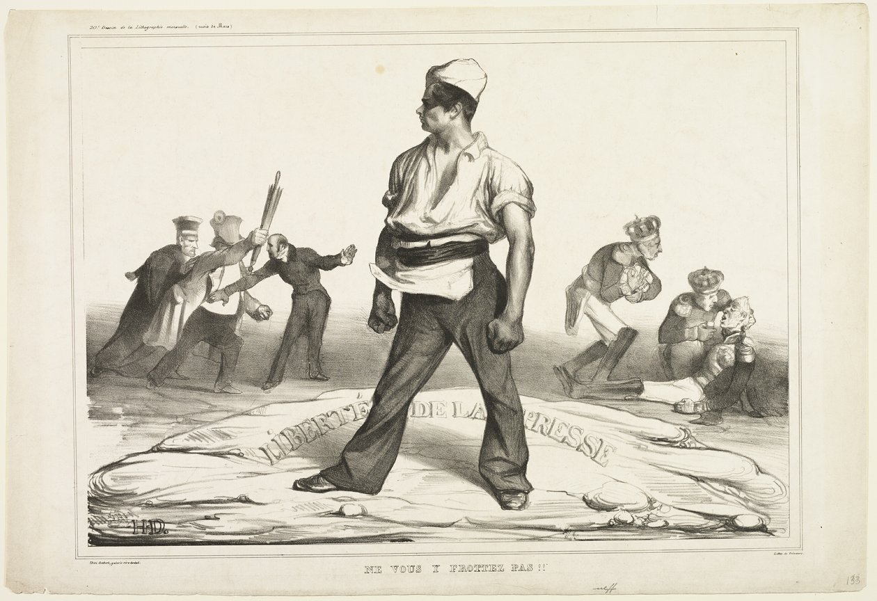 Du skal ikke blande dig i det, plade 20 af Honoré Victorin Daumier