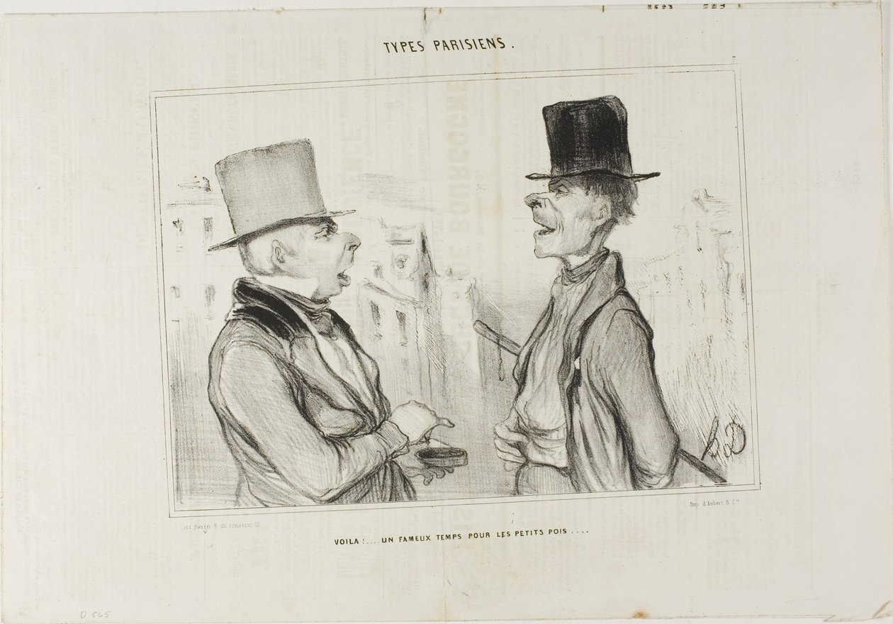 Great Times for Small Fry..., plade 7 fra Types Parisiens af Honoré Victorin Daumier