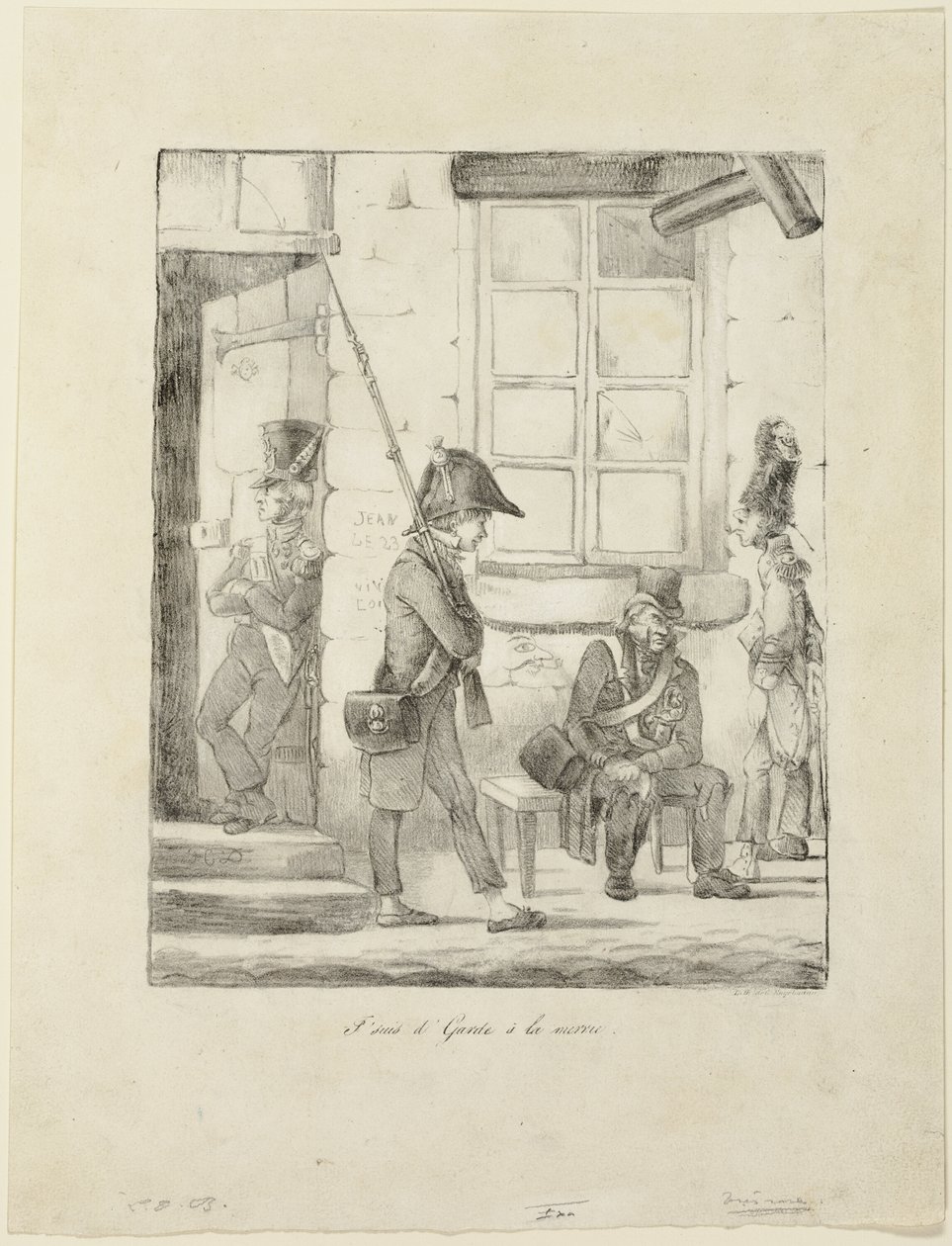 "Jeg bevogter rådhuset" af Honoré Victorin Daumier