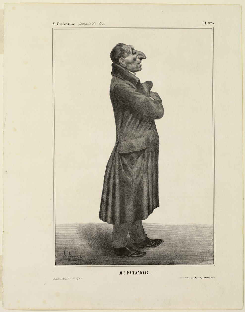 Mr. Fulchir..., plade 273 fra Tegneserieberømtheder af Honoré Victorin Daumier