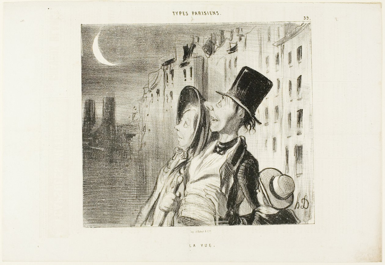 Syn, plade 39 fra Types Parisiens af Honoré Victorin Daumier