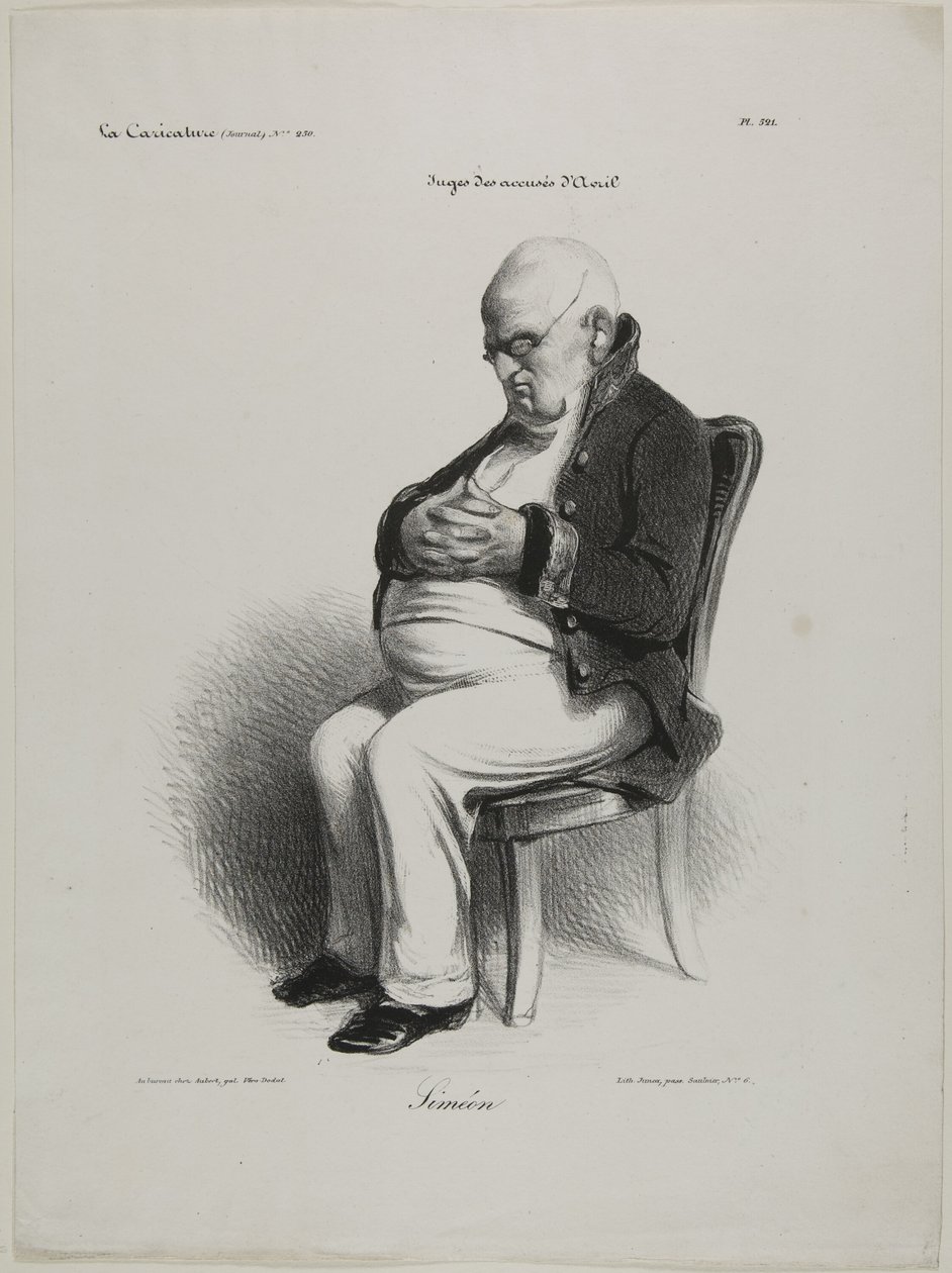 Simeon, plade 521 af Honoré Victorin Daumier